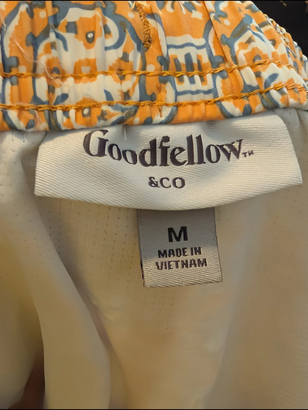 Resortwear Eclectic Geometric Drawstring Summer Swim Trunks Goodfellow & Co